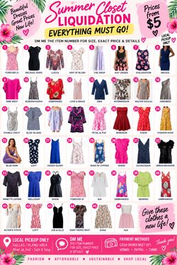 🔥 SUMMER CLOSET LIQUIDATION – Dresses $5+ – Must Go!