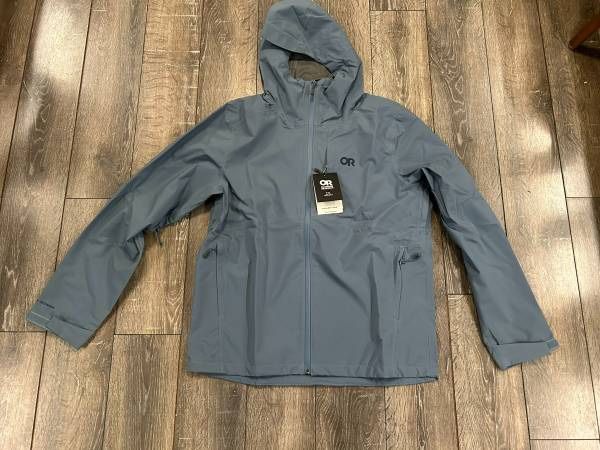 Outdoor Research Men’s Dryline Rain Jacket Nimbus Size L