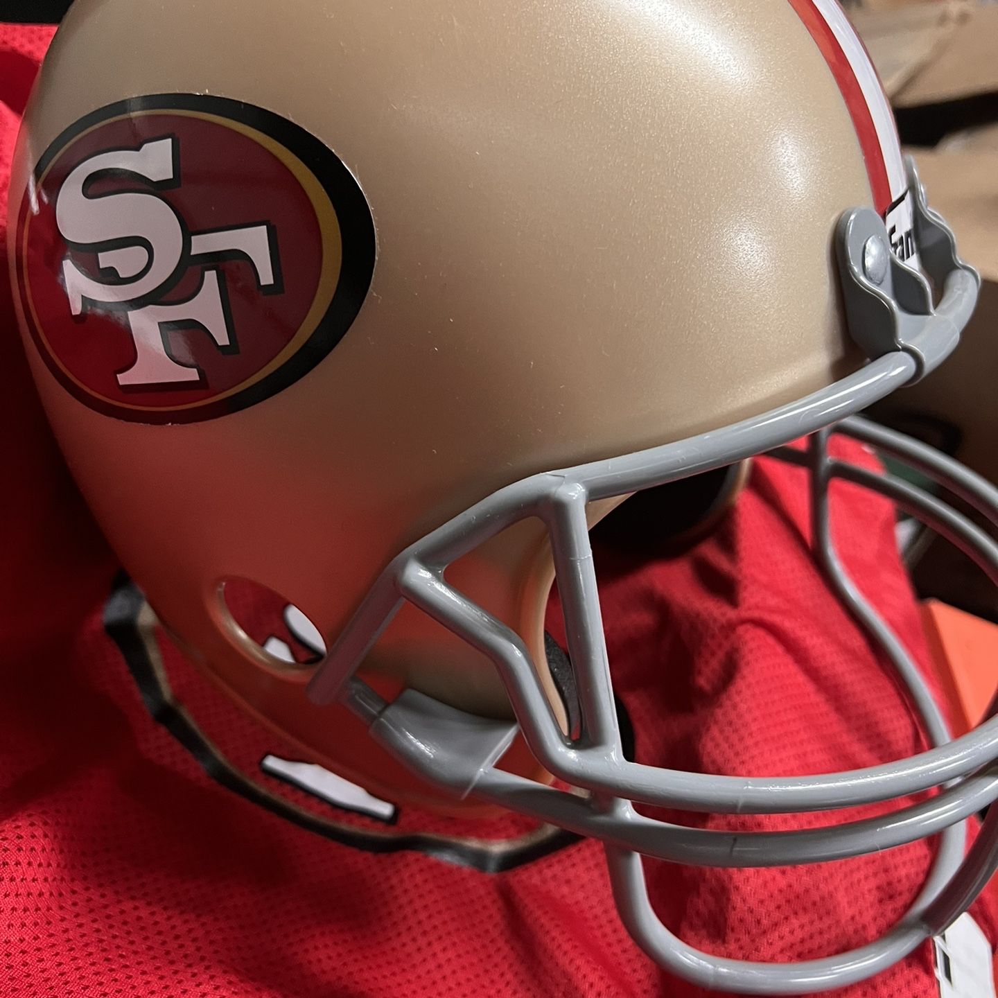 49ers youth football helmet Limited Edition, Officially Licensed NFL San Francisco Stand for Amazon Echo Dot (4th & 5th Generations). Device Sold Separately. : Everything Else this mid FRANKLIN San Francisco 49ers Youth