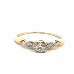 Woman’s Ladies 14k Yellow Gold Diamond Ring .17 CTW Size 5.5 GP3100536