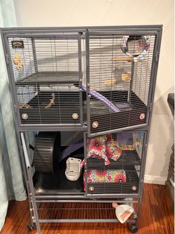 Double Critter Nation Cage + Full Setup – Excellent Condition