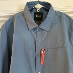 New 5.11 Tactical Shirt Medium Snap Front Rapid Entry Long Sleeve