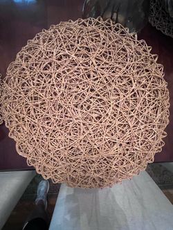 Round Woven Rattan Table Placemats (#36)