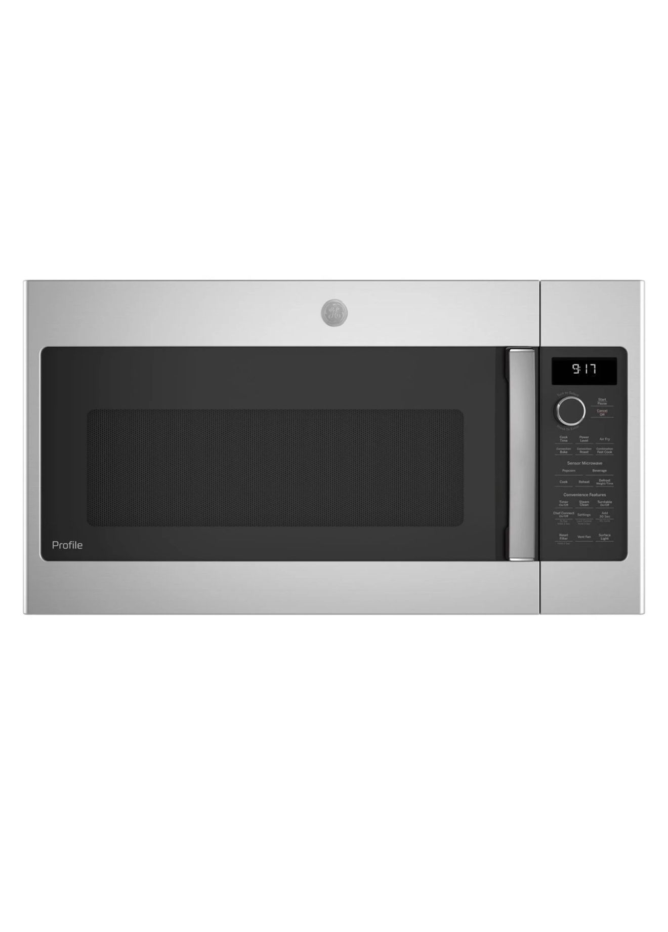 GE Profile 1.7 Cu. Ft. Stainless Steel Over-The-Range Convection Microwave Oven With Air Fry