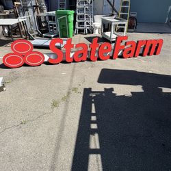 Used State Farm Insurance Sign Lighted 2 Piece Box