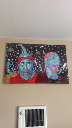 2pac Snoop metal artwork