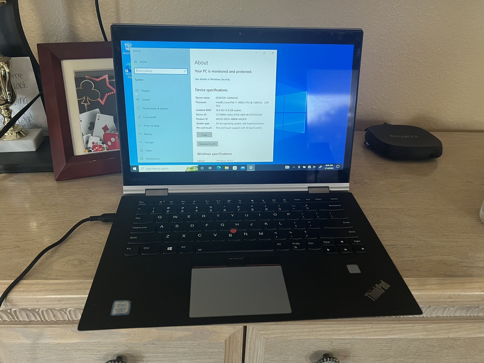 Lenovo Thinkpad X1 Carbon Yoga 2nd Gen - 16gb Ram - 1TB SSD - Win10