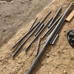 Metal and plastic pipe construction sold as is