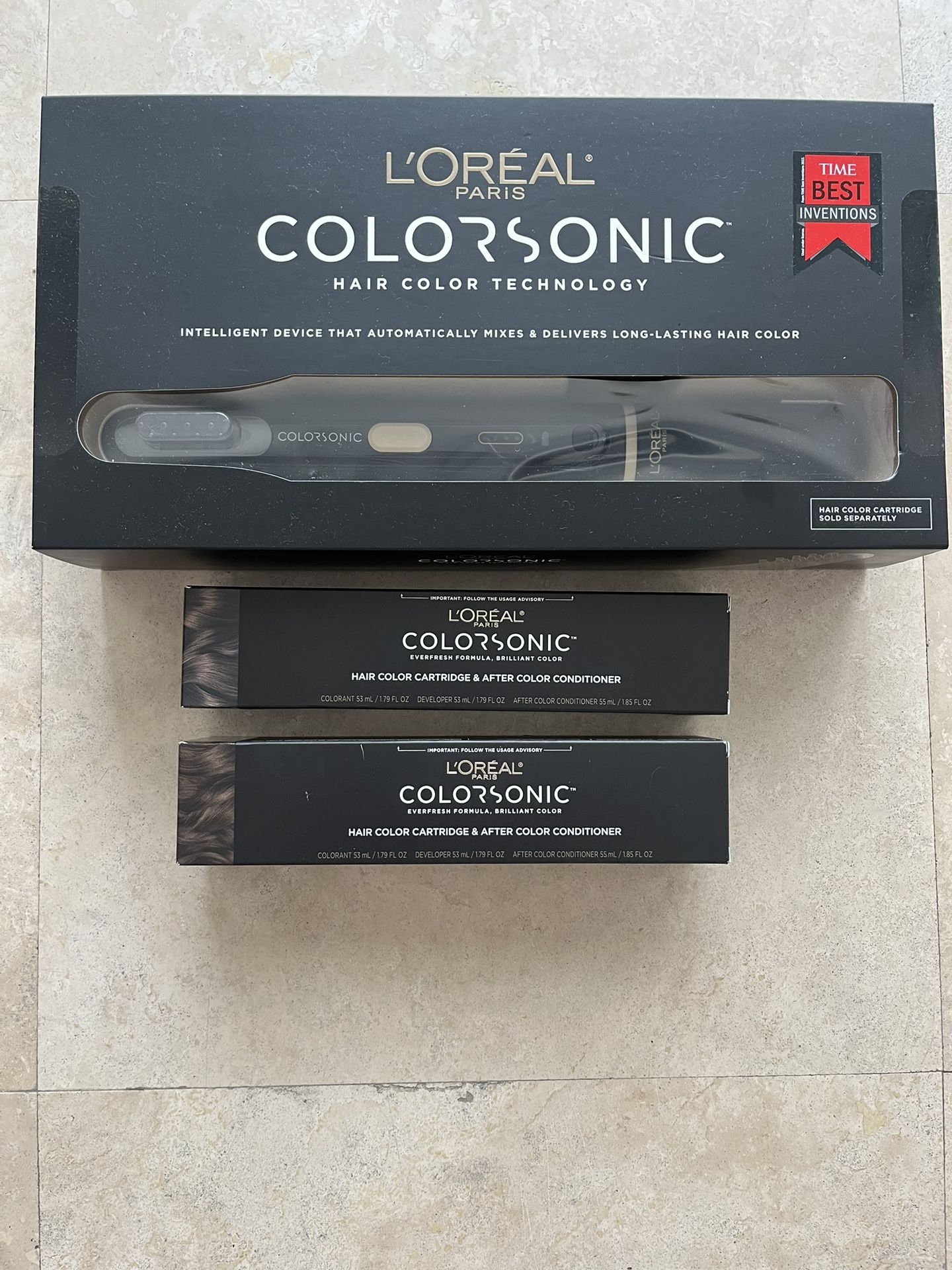 L'Oreal Paris Colorsonic Hair Color Device Color Sonic With TWO Cartridges