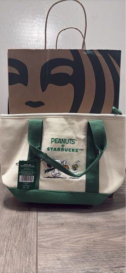 Starbucks x Peanuts Collab Tote Bag