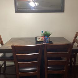 Free Table 4 Chairs And Extra Leaf!!!
