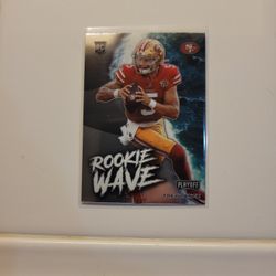 2021 playoff football's tray Lance rookie wave number RW - TLA