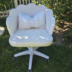 Office Chair Cute Petal Desk Chair, Modern Fabric Home Butterfly Chair, Height Adjustable, New