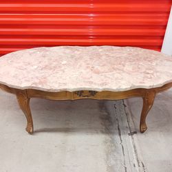 Vintage Hammary French Provincial Pink Marble Top Oak Wood End Table Side Table

For Sale Thumbnail