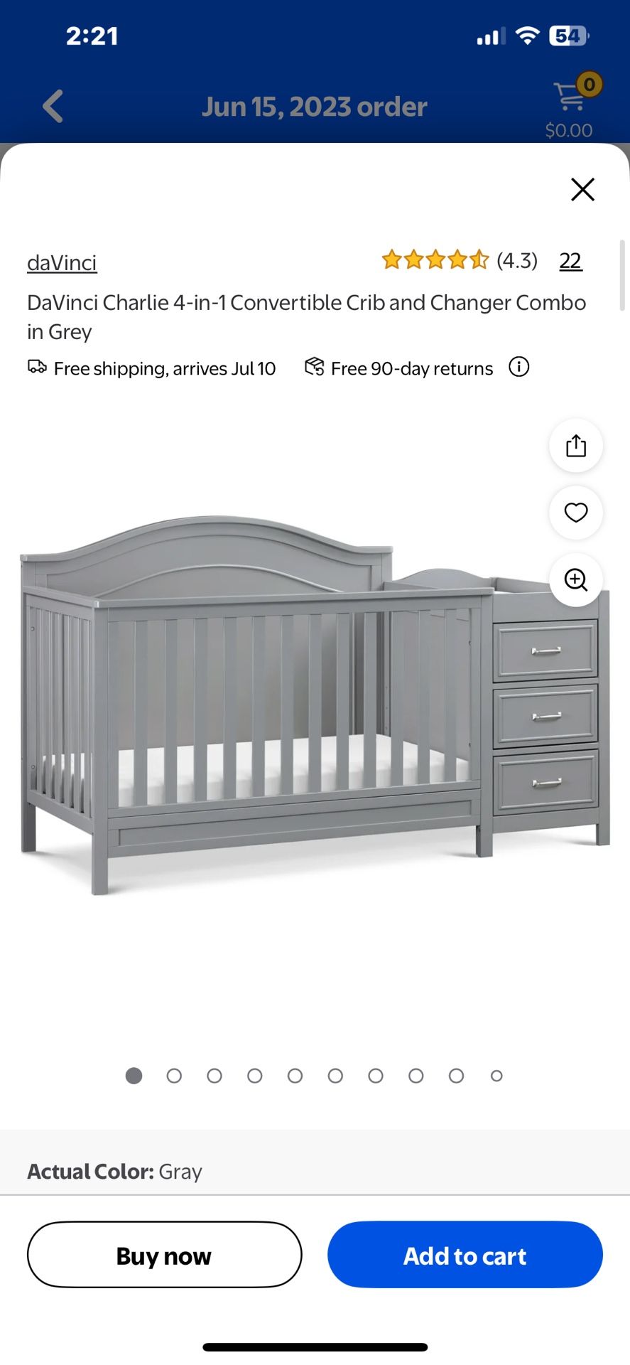4 In 1 Baby Crib And Changer