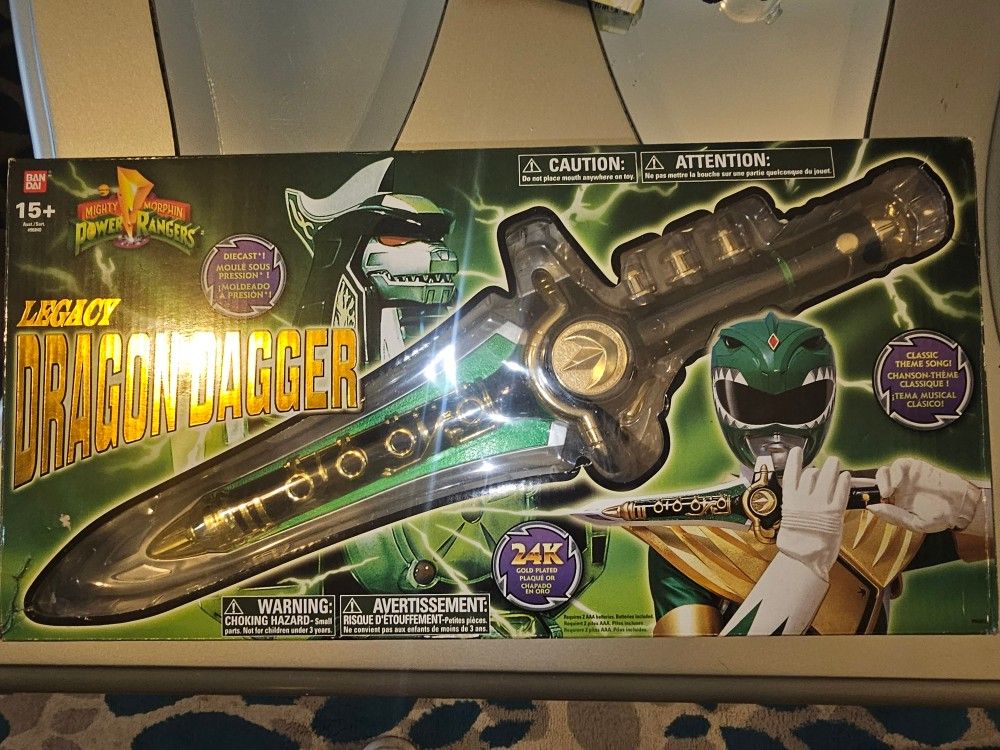 Green Ranger Dragon Dagger 24 K
