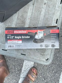 Drill Master 4-1/2" Angle Grinder – 12,000 RPM