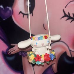 HELLO KITTY CINNAMOROLL GARDEN CERAMIC SWING