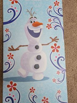 FREE Olaf Frozen Wall Canvas Decor