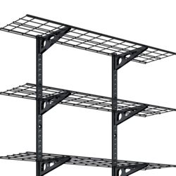 FLEXIMOUNTS 3 Tier 1x4ft Garage Storage Wall Shelving