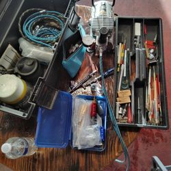 Juego Para Pintar Compresor Y Accesorios 