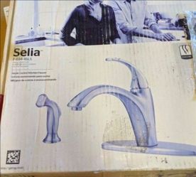 New Selia (Pfister) Kitchen Faucet with Side Sprayer in Nickel