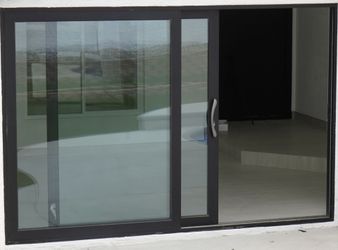 Modern Black Sliding Glass Door