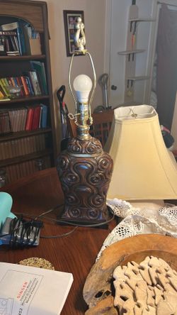 Hard wood beautiful lamp