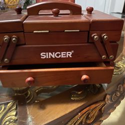 Vintage Singer Accordion Box Singer Sewing Box Singer Fold out box