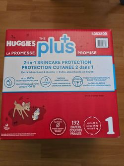 BRAND NEW HUGGIES DIAPERS SIZE 1