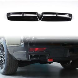HIRUFAIT Exhaust Pipe Port Trim Cover Compatible with Cadillac Escalade 2021-2024 2025, Stainless Steel 