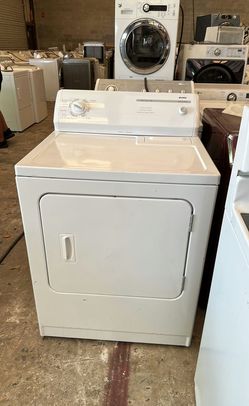 White Kenmore Dryer with AutoDry Feature