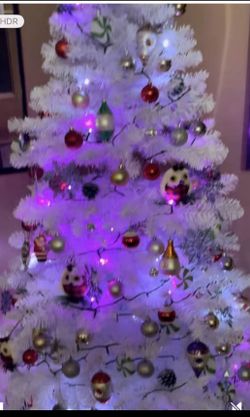 7 Feet White Pine Three Used Only Couple Times, No Ornaments No Lights