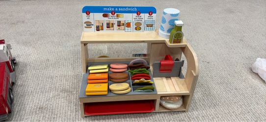 Melissa & Doug Wooden Sandwich Making Set and many other toys