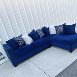 Royal Blue Sectional