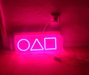 Pink neon sign