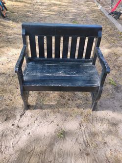 Small Wooden Bench 31" Long- 16" High