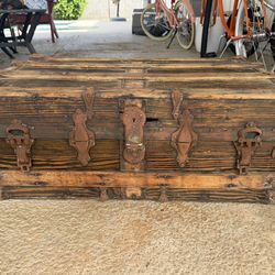 Antique Wooden Chest - Great Project Piece