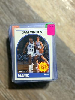 1989-90 NBA Hoops Sam Vincent Orlando Magic Card