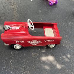 Vintage Push Pedal Fire Truck