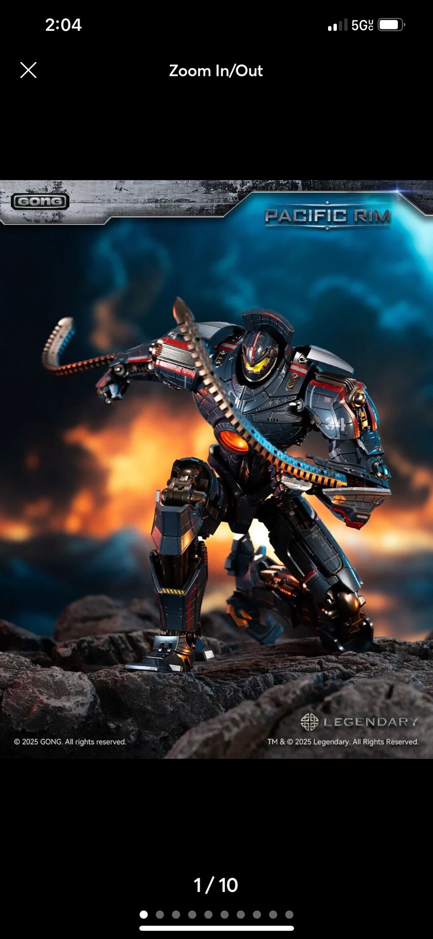 Gong Pacific Rim Gipsy Danger Diecast Action Figure
