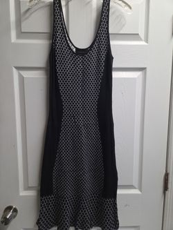 Black and White Honeycomb Print Tank Dress Fit small and medium size