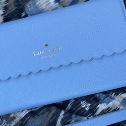 Kate Spade iPhone Case/Wallet in Blue