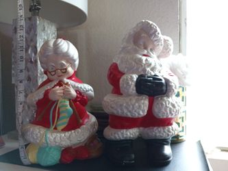 Vintage Ceramic Atlantic Mr. & Mrs.Clause