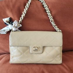 Authentic Chanel Bag Beige From Early 2000s