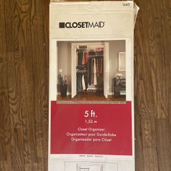 Closetmaid 5’ Closet Organizer System new