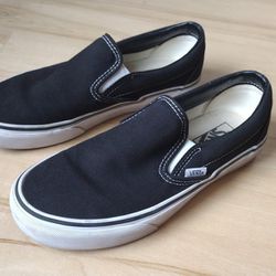 Vans Slip on shoes, Black, M6.5 W 8