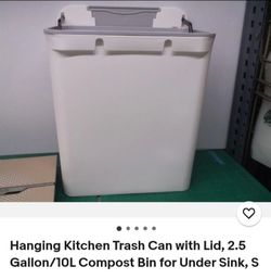 Hanging kitchen trash cans