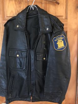 Leather Police Jacket