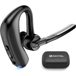 Bluetooth Headset Dual-Mic ENC +CVC 8.0 Noise Cancelling Aptx HD HiFi Stereo15Hours HD Talktime 200Hours Standby Bluetooth Earpiece Compatible for iOS